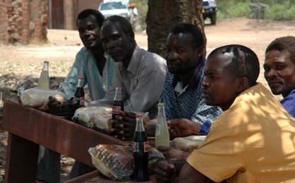 Five men in Malawi